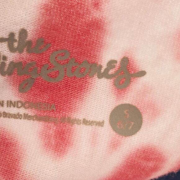 The Rolling Stones Tie Dye Graphic Tee Youth Kids SMALL 6/7 VTG STYLE T SHIRT - Picture 4 of 5